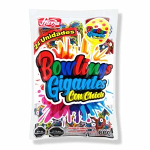 Bowling Gigante Chicle 600g – 24 Unidades