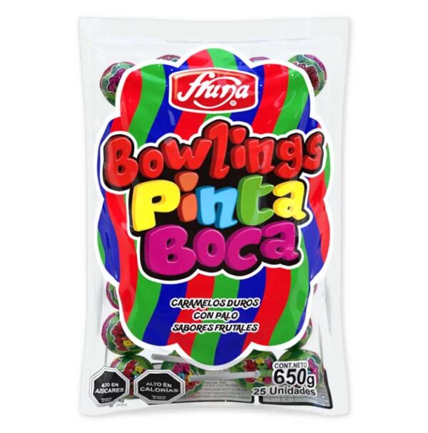 Bowling Pinta Boca 650g – 25 Unidades