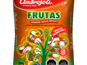 caramelo envuelto fruta