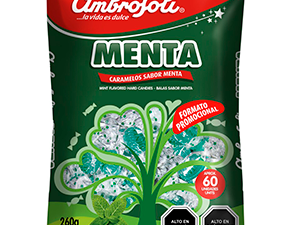 caramelo envuelto menta