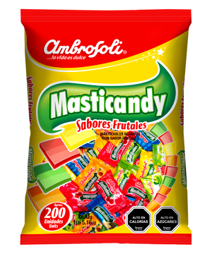 masticandy sabor frutal 200unid