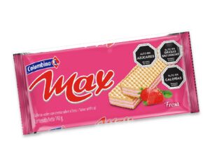 Obleas Max Wafer Sabor Fresa 140 G